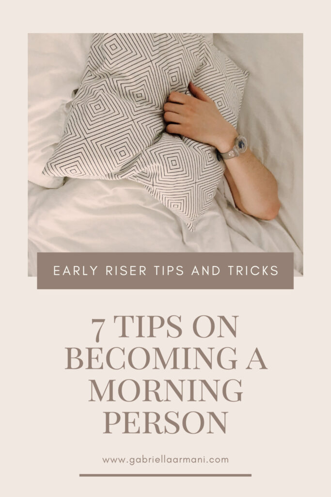 Becoming a morning person